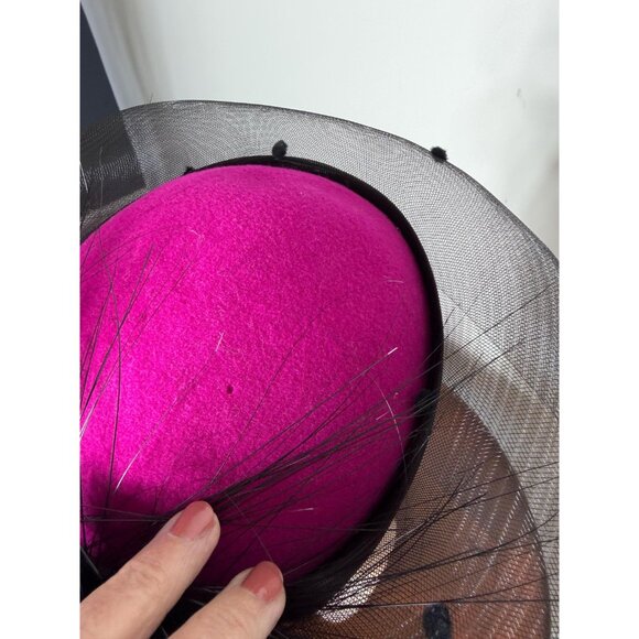 1970s/80s fascinator Derby hat by Miss Bierner for Michael Howard main image 10